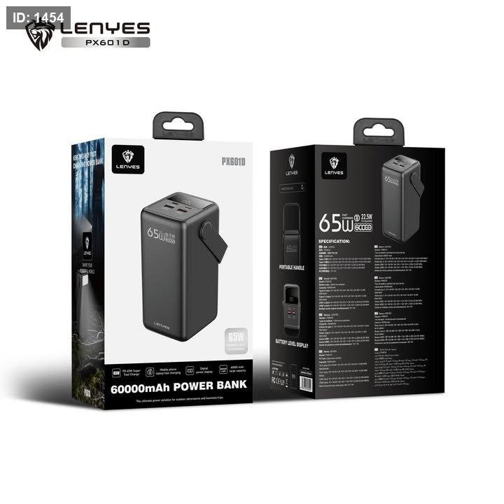PX601D 60.000 LENYES POWERBANK 65W